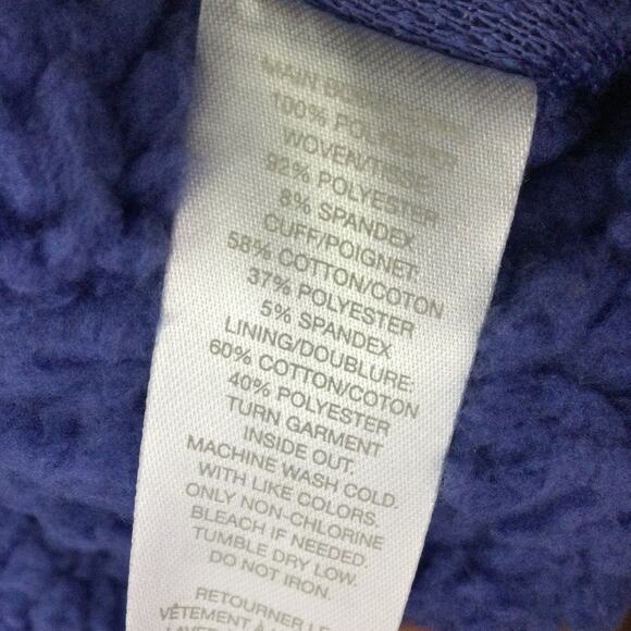 Z By Zella Sheila Sherpa Fleece Hooded Crop Lavender Pullover Athleisure Top XL - Picture 7 of 10